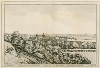 Vue de Greenwich, Londres, et de la Tamise - Joseph Farington