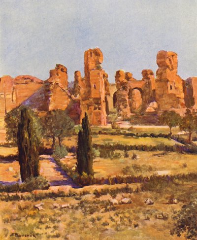 Rome : Les Thermes de Caracalla - Joseph Felix Bouchor