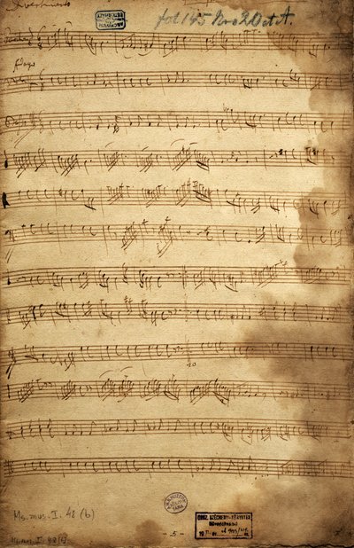 Partition pour trio de baryton, alto et basse pour l