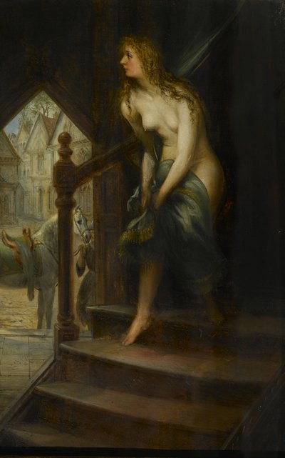 Godiva se déshabillant pour traverser Coventry - Joseph Henry Sharp