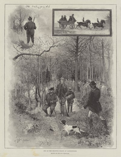 Fin de la saison de chasse à Sandringham - Joseph Holland Tringham