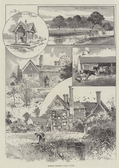 Croquis vagabonds, Ockley, Surrey - Joseph Holland Tringham