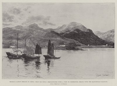 La dernière demande de la Russie en Chine, Shan Hai Kwan, réquisitionnée en vue de relier Pékin au chemin de fer mandchou - Joseph Holland Tringham