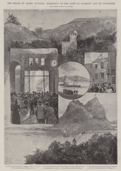 La mort de la reine Victoria, réception de la nouvelle à Glasgow et sur Clydeside - Joseph Holland Tringham