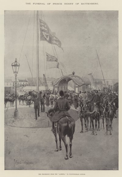 Les funérailles du prince Henry de Battenberg, la procession de l
