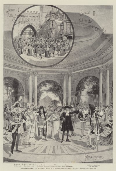 Le Grand-Duc, la nouvelle opérette de M. W S Gilbert et Sir Arthur Sullivan au Savoy Theatre - Joseph Holland Tringham