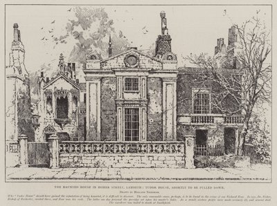 La maison hantée de Homer Street, Lambeth, Tudor House, bientôt démolie - Joseph Holland Tringham
