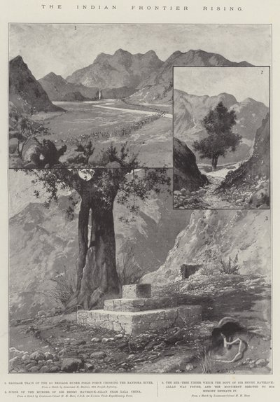 Le soulèvement de la frontière indienne - Joseph Holland Tringham