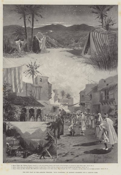 La nouvelle pièce au théâtre Adelphi, Boys Together, par Haddon Chambers et J Comyns Carr - Joseph Holland Tringham