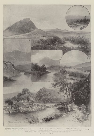 La guerre du Transvaal, quelques rivières du Natal, aperçus de la colonie jardin - Joseph Holland Tringham