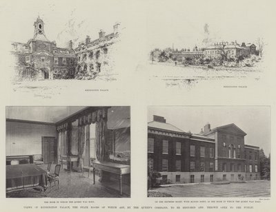 Vues du Palais de Kensington, dont les salles d