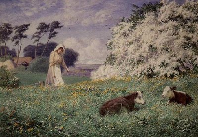 Nourrir les veaux - Joseph Kirkpatrick