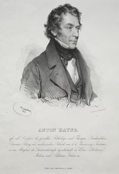 Portrait du Dr. Anton Hayne - Joseph Kriehuber