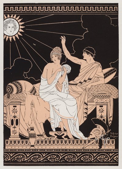 Aphrodite et Éros - Joseph Kuhn Regnier