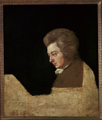 Wolfgang Amadeus Mozart ... (huile sur toile) - Joseph Lange