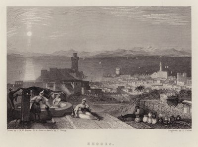 Rhodes - Joseph Mallord William (after) Turner
