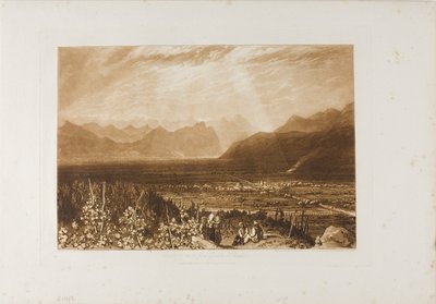 Chaîne des Alpes de Grenoble à Chambéry, planche 40 de Liber Studiorum - Joseph Mallord William Turner