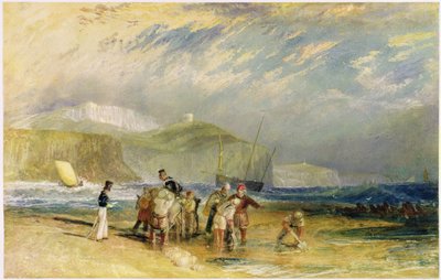 Port de Folkestone et côte jusqu