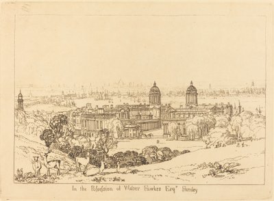 Londres depuis Greenwich - Joseph Mallord William Turner