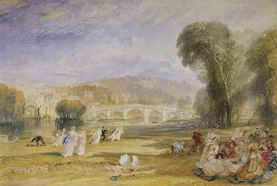 Richmond Hill et pont, Surrey, vers 1828-9 - Joseph Mallord William Turner