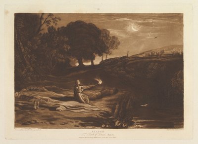 Rispah, 2e Livre de Samuel, Chapitre 21 Liber Studiorum, partie IX, planche 46, 23 avril 1812 - Joseph Mallord William Turner