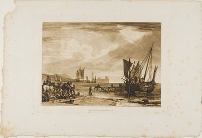 Scène sur la côte française, planche 4 du Liber Studiorum - Joseph Mallord William Turner