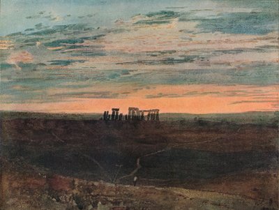 Stonehenge : Coucher de soleil, 1909 - Joseph Mallord William Turner