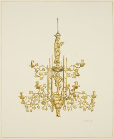 Chandelier en laiton dans l
