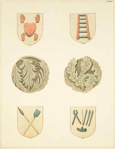 Pierres de voûte dans le plafond de l