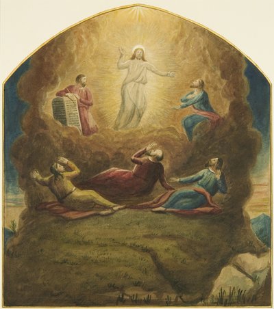 Autel original par Mead à St James, montrant la Transfiguration sur le Mont - Joseph Manning
