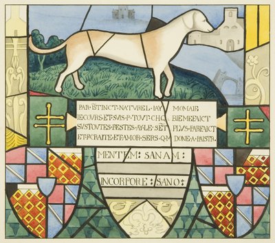 Vitrail dans Saint-Marc - un dispositif héraldique - Joseph Manning