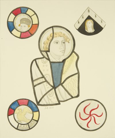 Vitrail dans la fenêtre nord du chœur de St Mary Redcliffe - Joseph Manning