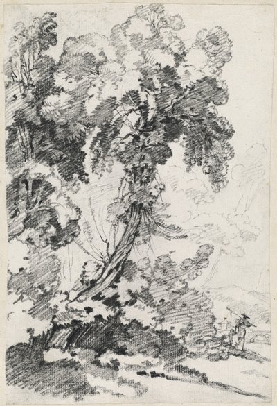 Un Arbre Imposant avec des Voyageurs - Joseph Marie Vien