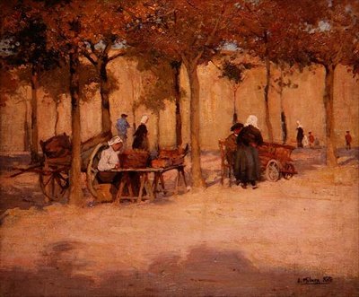 Préparation pour le marché - Joseph Milner Kite