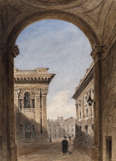 Porte de Canterbury et quadrilatère de Christ Church, Oxford, 1833 - Joseph Murray Ince