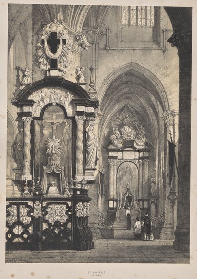 Architecture du Moyen Âge: St. André, Anvers - Joseph Nash