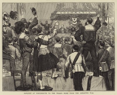 Banquet à Portsmouth pour les Troupes Revenant de la Guerre d
