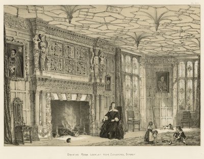 Salon, Loseley, près de Guildford, Surrey - Joseph Nash