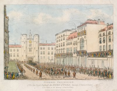 Procession funéraire de feu Son Altesse Royale le Duc d