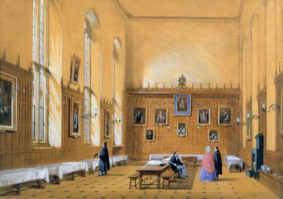 Salle du New College, 1858 - Joseph Nash