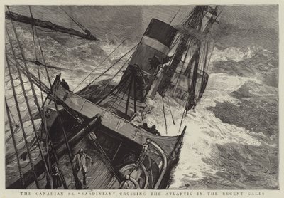 Le SS canadien Sardinian traversant l