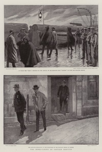 Le retour à la maison du capitaine Dreyfus - Joseph Nash