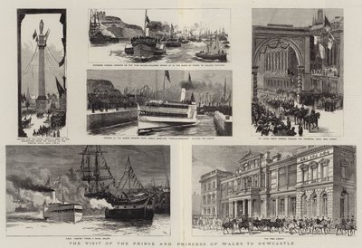 La visite du Prince et de la Princesse de Galles à Newcastle - Joseph Nash