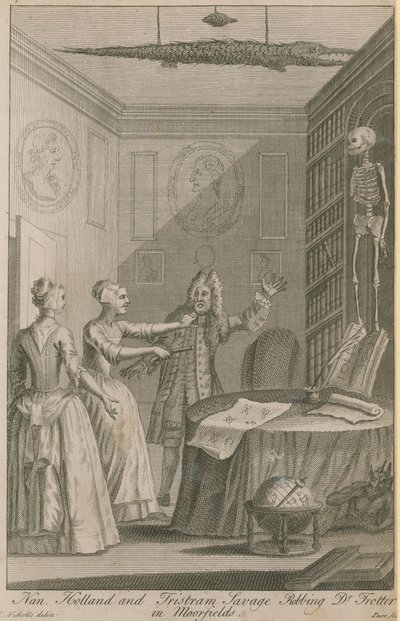 Nan Holland et Tristram Savage volant le Dr Trotter à Moorfields - Joseph Nicholls