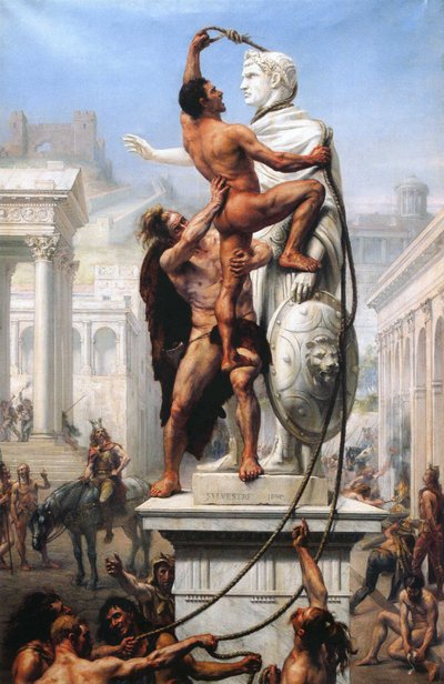 Le Sac de Rome par les Wisigoths en 410 - Joseph Noel Sylvestre