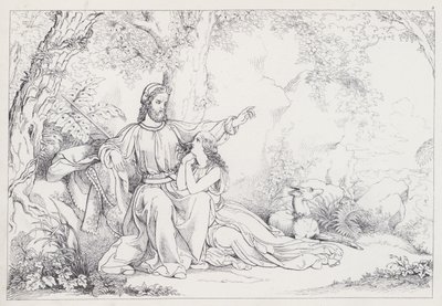 La Tempête de Shakespeare, Acte I, Scène 2 - Joseph Noel after Paton