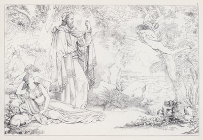 La Tempête de Shakespeare, Acte I, Scène 2 - Joseph Noel after Paton