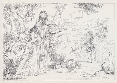La Tempête de Shakespeare, Acte I, Scène 2 - Joseph Noel after Paton