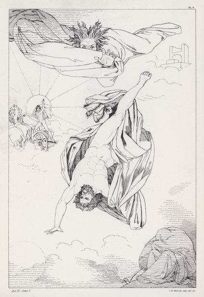 Prométhée délivré de Shelley, Acte III, Scène 1 - Joseph Noel after Paton