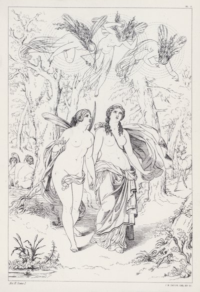 Prométhée délivré de Shelley, Acte II, Scène 1 - Joseph Noel after Paton